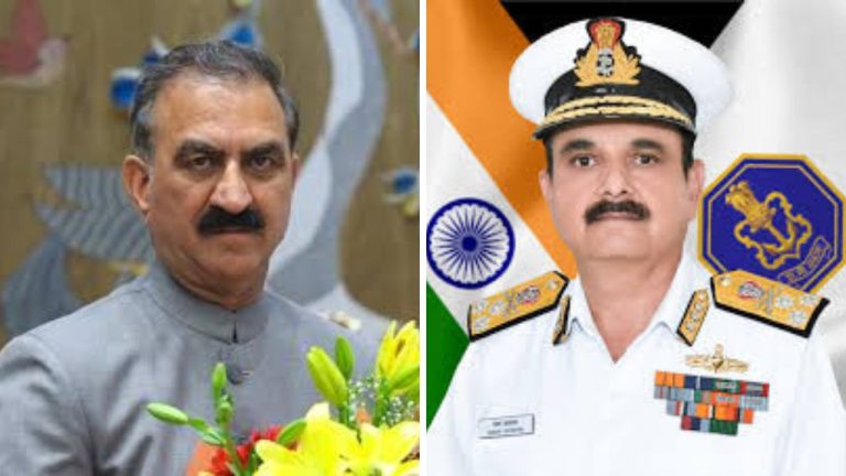 मुख्यमंत्री ने संजय वात्सायन को भारतीय नौसेना के उप-नौसेना प्रमुख का पदभार ग्रहण करने पर शुभकामनाएं दी