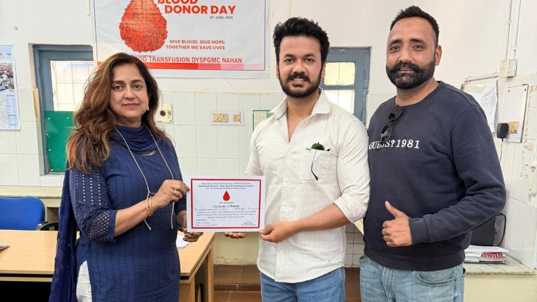 ड्रॉप्स ऑफ होप सोसायटी ने मार्च में 37 यूनिट रक्तदान कर बचाई कई जिंदगियां